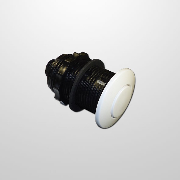 Pulsador Neumático Pool Blanco Ø44 mm. (15 Mts - para microtubo Ø1,7 x 3 mm.)