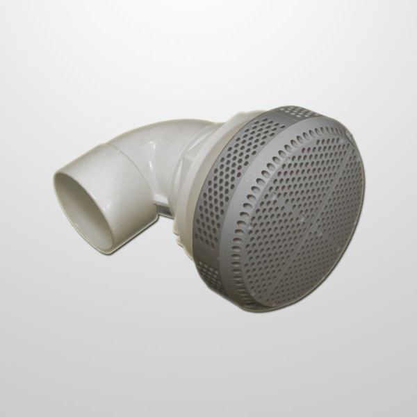 Aspiracion Gris Ø130 mm. - Conexión Codo 90º Ø2" (USA)