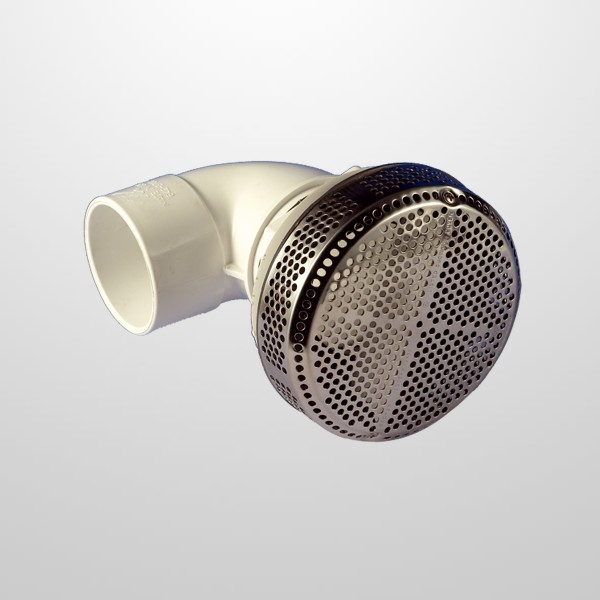 Aspiracion Inox Ø130 mm. - Conexión Codo 90º Ø2" (USA)