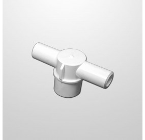 Adaptador Te 1" (USA) x 2 Salidas 3/4" (USA) Ø21 mm.