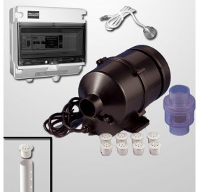 Kit Aire 8 Jets + Blower 940W. + Pulsador Digital