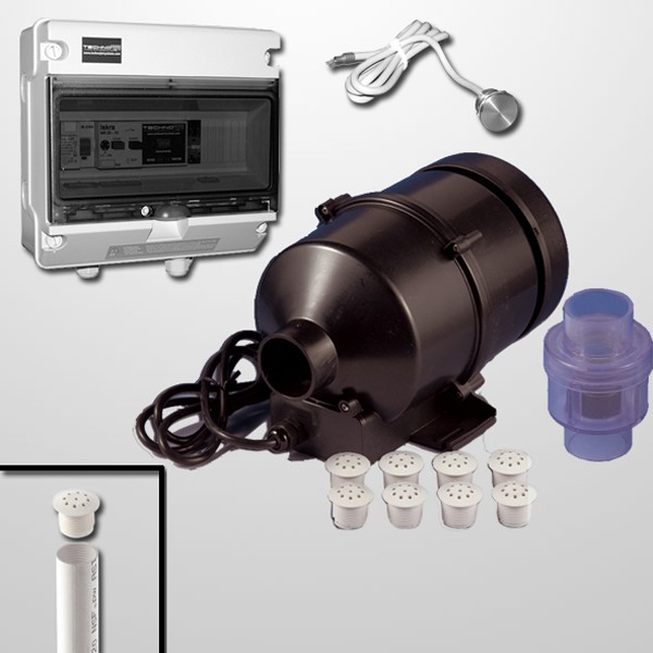 Kit Aire 8 Jets + Blower 940W. + Pulsador Digital
