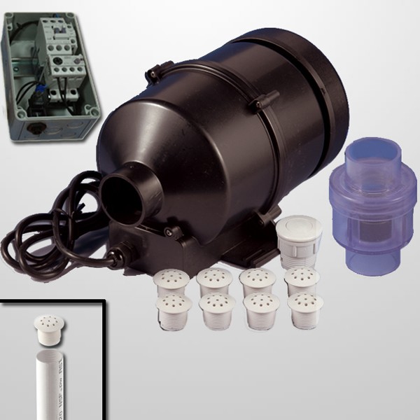 Kit Aire 8 Jets + Blower 940W. + Cuadro Neumático (On/Off)