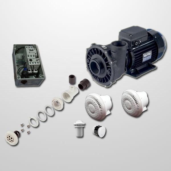 Kit Hidro Liner 6 Polyjets + Bomba 2HP + Cuadro Neumático