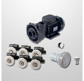 Kit Hidro 6 Jets 32/32 mm, + Bomba 2HP (Neumática)