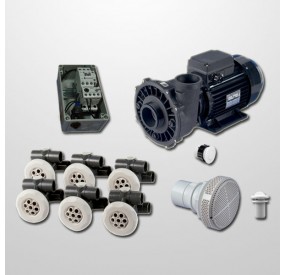 Kit Hidro 6 Jets 32/32 mm. + Bomba 2HP + Cuadro Neumático