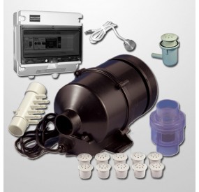 Kit Aire 10 Jets + Blower 940 W. +  Pulsador Digital Inox 316L