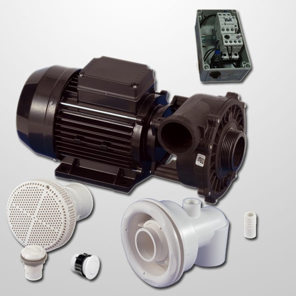 Kit Natación Contra Corriente + Bomba 2HP + Cuadro Neumático