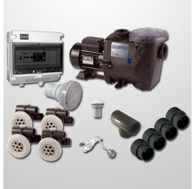 Kit Hidro 4 Jets 32/32 mm. + Bomba Champion 1