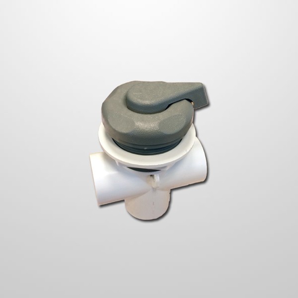 Distribuidor 3 Vias Small Agua Gris - Conexiones Ø1" (USA) (Encolar)
