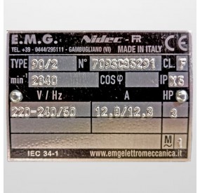 Características Bomba 3HP - 1 Velocidad ( MBS1V00003)