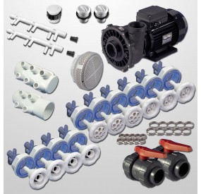 Kit Hidro 10 Jets + Bomba 2HP Neumática