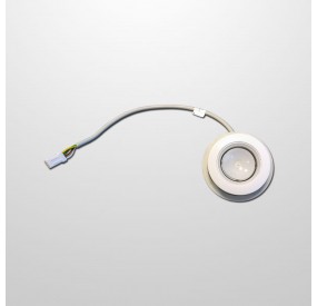 2x Foco Cromoterapia RGB - Aro Blanco