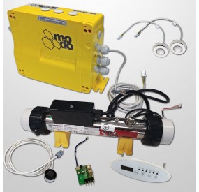 Kit VS2 Spa + Calefactor Titanio 3.0 Kw + Sonda HL + Sonda H20 + Teclado 4D Baliki