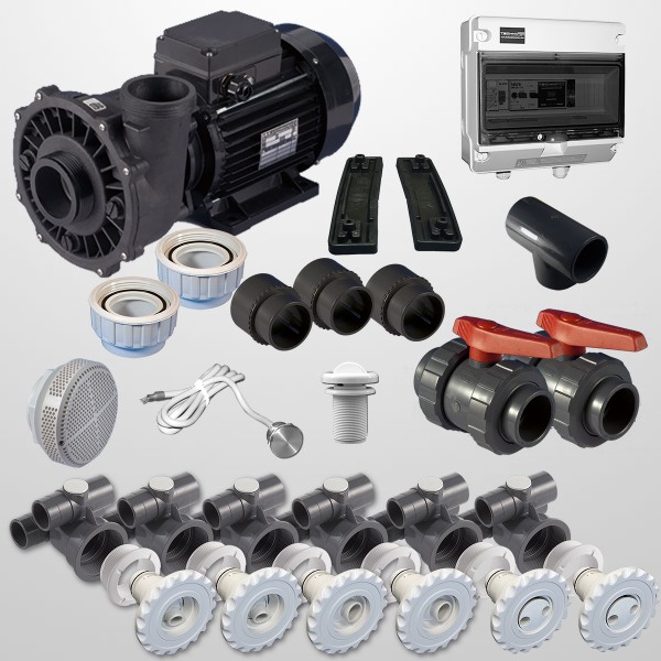 Kit Hidro 6 Jets 32/32 mm. + Bomba 2HP (Digital)