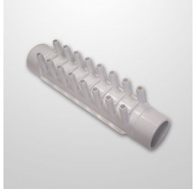Colector Aire 16 Salidas (Ø10 mm.) - Conexión Ø1 1/2" (USA) - Macho/Hembra (Encolar)