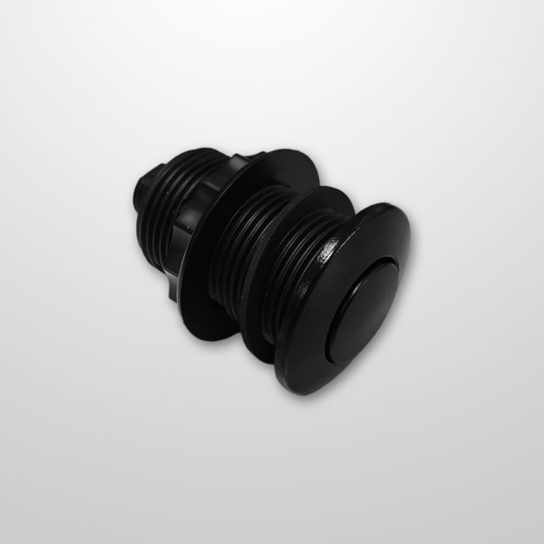 Pulsador Neumático Pool Negro Ø44 mm. (15 Mts - para microtubo Ø1,7 x 3 mm.)
